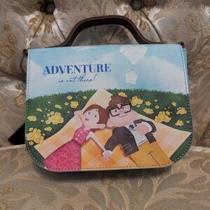 Pixar Up Young Carl and Ellie Loungefly Crossbody  Purse
